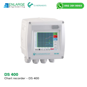 CS Instruments DS 400 chart recorder with graphic display and sensor interfaces for compressed air systems