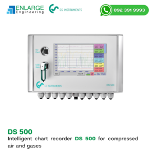 CS Instruments DS 500 intelligent chart recorder for compressed air and gas systems with 7 inch touch screen