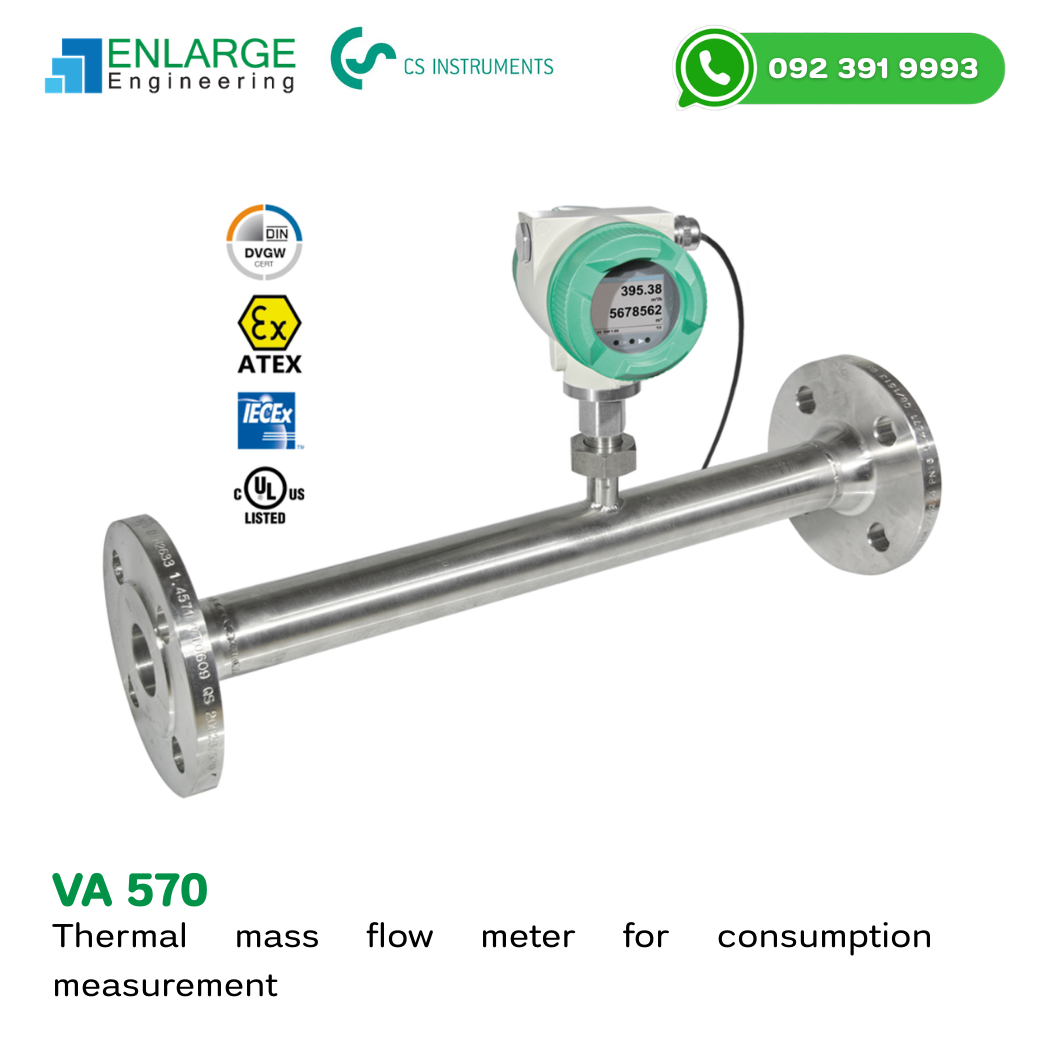VA 570 Flow Meter (2) VA 570 Flow Meter Inline Measuring Section CS Instruments