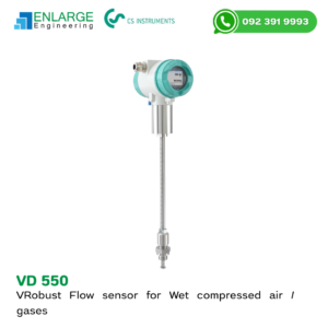 VD 550 Flow Sensor for wet compressed air measurement in industrial compressed air system
