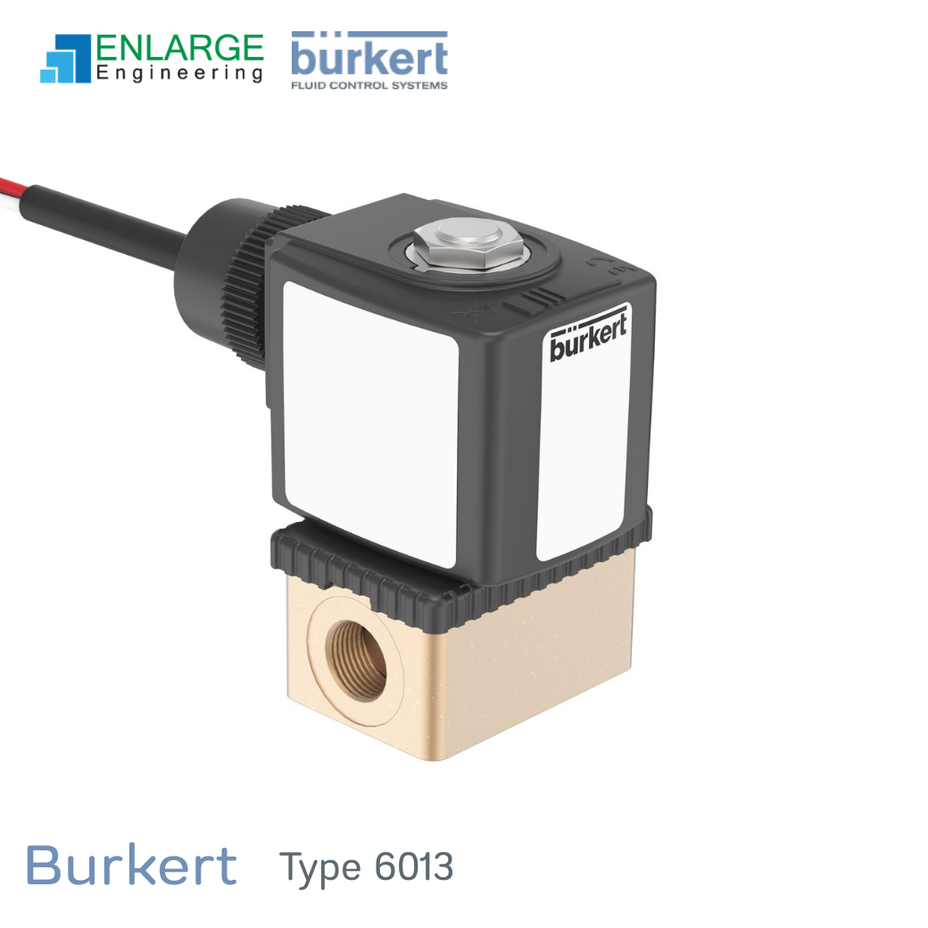 Burkert Type 6013 – 2/2 Way Direct-Acting Solenoid Valve Burkert Type 6013 plunger valve direct acting 2-2 way solenoid valve