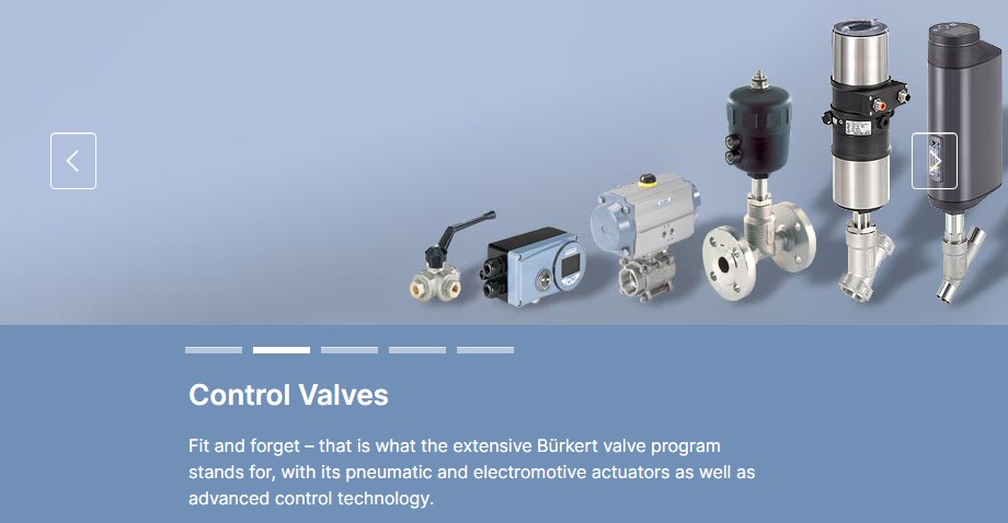 Bürkert control valve for process automation