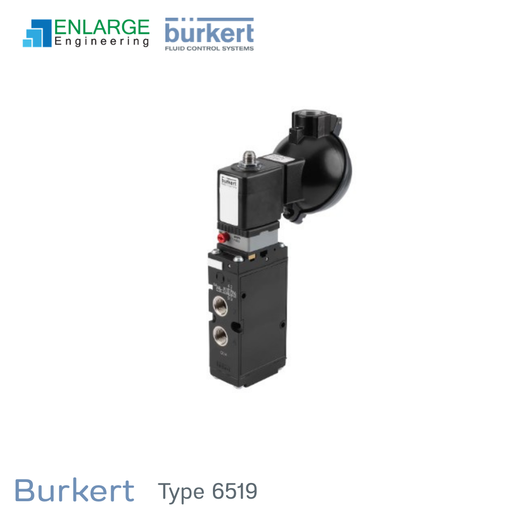 Burkert Type 6519 - Servo-assisted (2) Burkert Type 6519 | โซลินอยด์วาล์ว 5/2 Way Pneumatic Valve