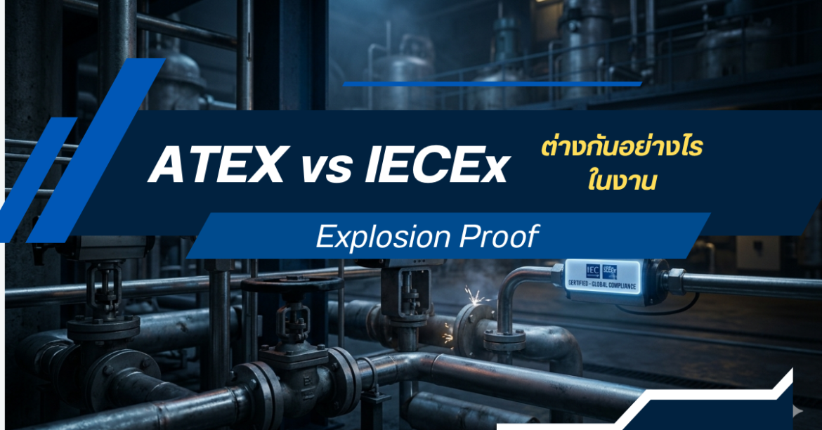 ATEX vs IECEx ต่างกันอย่างไรในงาน Explosion Proof