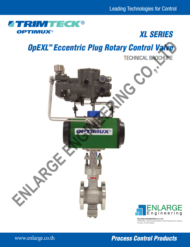 TRIMTECK - OpEXL Eccentric Plug Rotary Control Valve